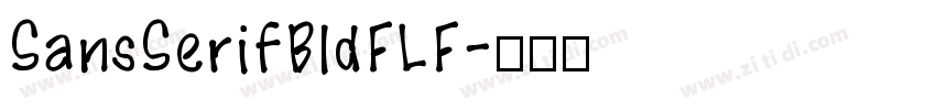 SansSerifBldFLF字体转换