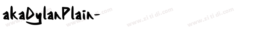 akaDylanPlain字体转换