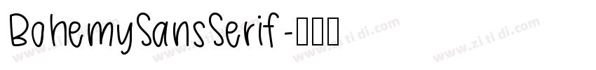 BohemySansSerif字体转换