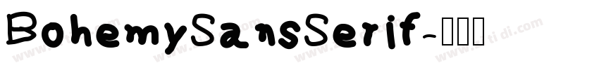 BohemySansSerif字体转换