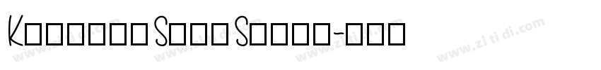 KyrillaSansSerif字体转换