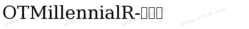OTMillennialR字体转换