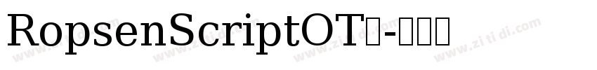 RopsenScriptOT◆字体转换