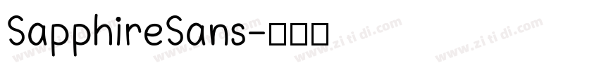SapphireSans字体转换