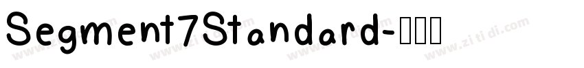 Segment7Standard字体转换