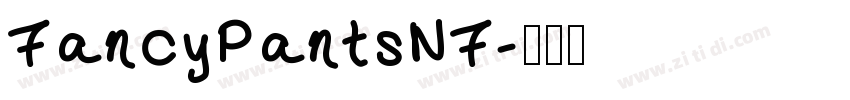 FancyPantsNF字体转换