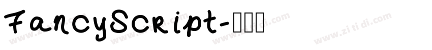 FancyScript字体转换