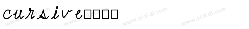 cursive字体转换