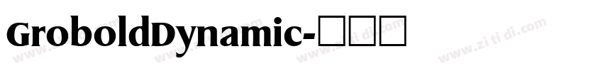 GroboldDynamic字体转换