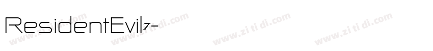 ResidentEvil7字体转换