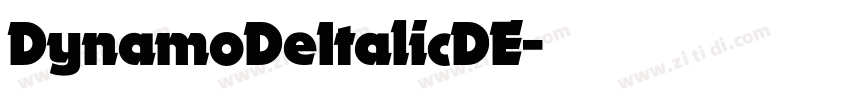 DynamoDeItalicDE字体转换