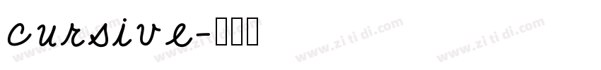 cursive字体转换