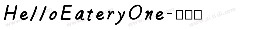 HelloEateryOne字体转换