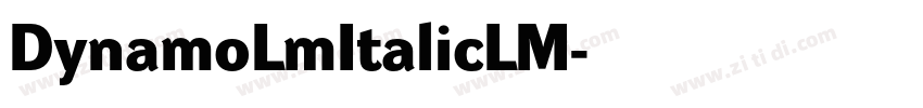 DynamoLmItalicLM字体转换
