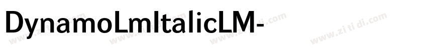 DynamoLmItalicLM字体转换