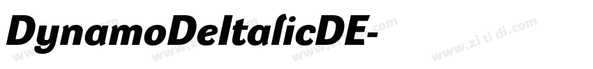 DynamoDeItalicDE字体转换