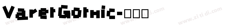 VaretGothic字体转换