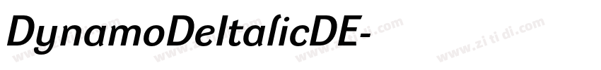DynamoDeItalicDE字体转换