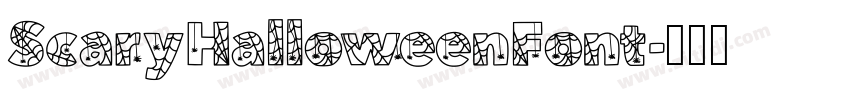 ScaryHalloweenFont字体转换