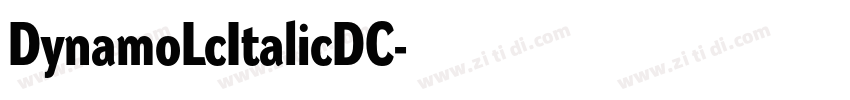 DynamoLcItalicDC字体转换