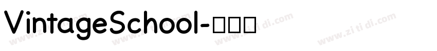 VintageSchool字体转换