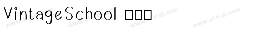VintageSchool字体转换