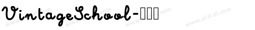 VintageSchool字体转换