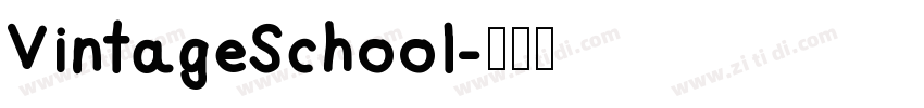 VintageSchool字体转换