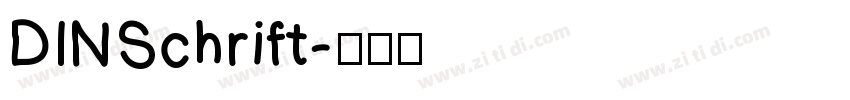 DINSchrift字体转换