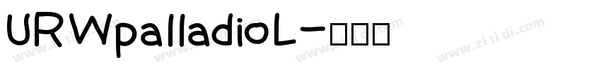 URWpalladioL字体转换