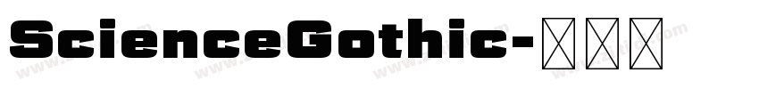 ScienceGothic字体转换