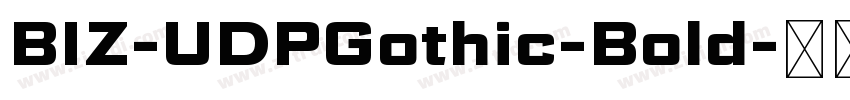 BIZ-UDPGothic-Bold字体转换