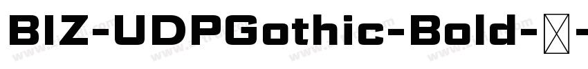 BIZ-UDPGothic-Bold-粗字体转换