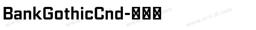 BankGothicCnd字体转换