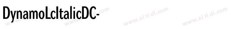 DynamoLcItalicDC字体转换