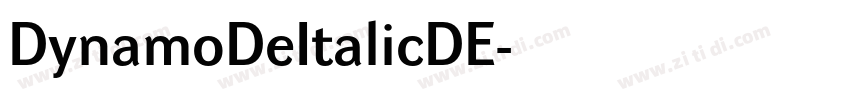 DynamoDeItalicDE字体转换