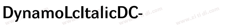 DynamoLcItalicDC字体转换
