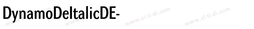 DynamoDeItalicDE字体转换