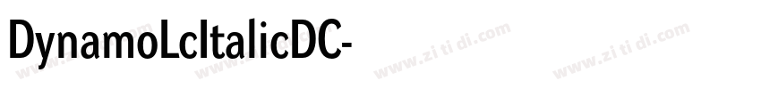 DynamoLcItalicDC字体转换
