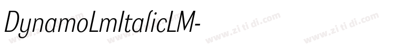 DynamoLmItalicLM字体转换
