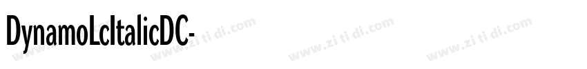 DynamoLcItalicDC字体转换