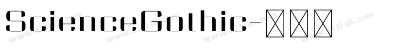 ScienceGothic字体转换