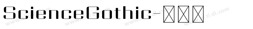 ScienceGothic字体转换