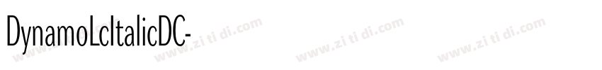 DynamoLcItalicDC字体转换