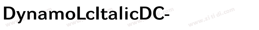DynamoLcItalicDC字体转换