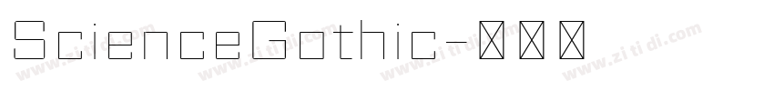 ScienceGothic字体转换