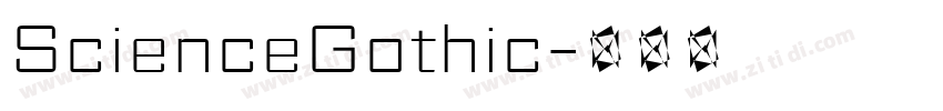 ScienceGothic字体转换