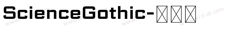 ScienceGothic字体转换