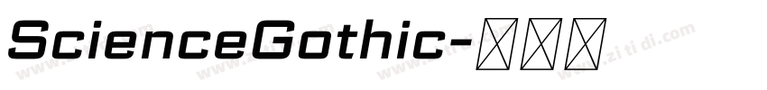 ScienceGothic字体转换