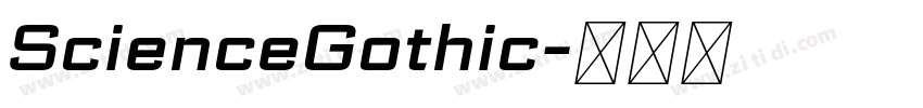 ScienceGothic字体转换